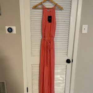 Coral lace guess dress